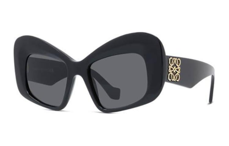 Order LOEWE 儿童黑色蝴蝶太阳镜配标志镜腿. LW40128I01A