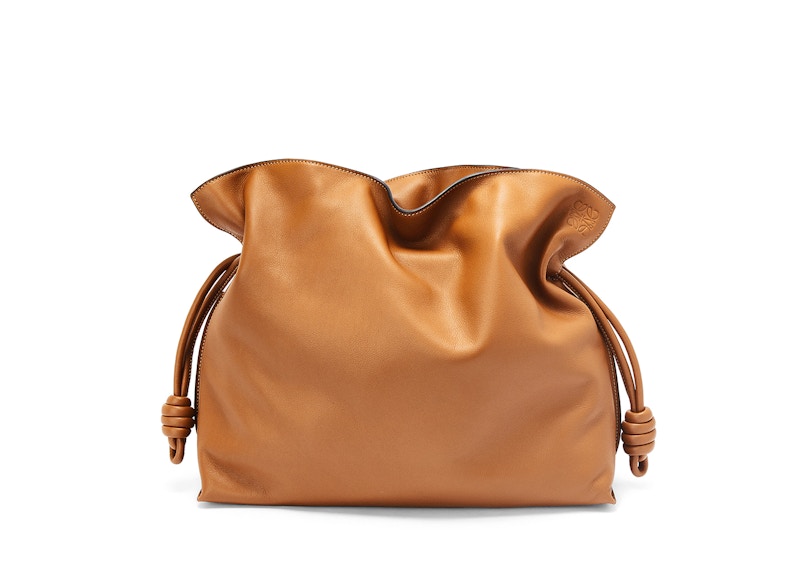 LOEWE Large Flamenco Clutch In Nappa Calfskin Warm Desert
