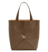 Order Bolso LOEWE Grande Puzzle Fold Piel de Ternero Brillante en Color Umber