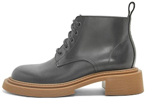 LOEWE Leather Ankle Boots 'Black Lace-Up Chunky Heel' M816285X69-1100 LOEWE Leather Ankle Boots 'Black Lace-Up Chunky Heel' M816285X69-1100