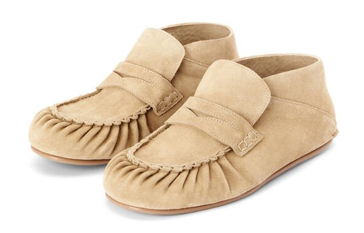 LOEWE Leather Flat Sneaker 'Gold' 圖 3