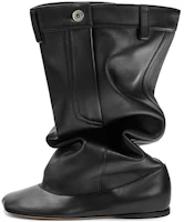 LOEWE Leather High-Top Slip-On Boots 'Black' M816285X75-1100 LOEWE Leather High-Top Slip-On Boots 'Black' M816285X75-1100