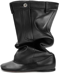 로에베 가죽 하이탑 슬립온 부츠 (블랙) M816285X75-1100 Buy 로에베 가죽 하이탑 슬립온 부츠 (블랙) M816285X75-1100
