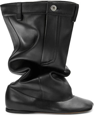 LOEWE Leren Hoge Slip-On Laarzen ''Zwart'' M816285X75-1100 Order LOEWE Leren Hoge Slip-On Laarzen ''Zwart'' M816285X75-1100