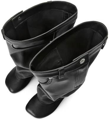 LOEWE Leren Hoge Slip-On Laarzen ''Zwart'' M816285X75-1100 Shop LOEWE Leren Hoge Slip-On Laarzen ''Zwart'' M816285X75-1100