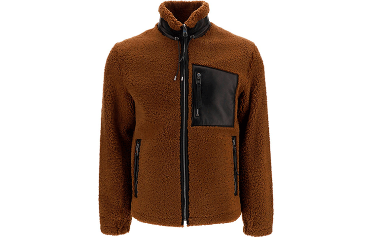 Order LOEWE 皮革口袋拉链立领夹克 H526330XAB-3154