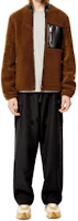 Shop LOEWE 皮革口袋拉链立领夹克 H526330XAB-3154