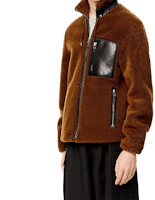 Sizing LOEWE 皮革口袋拉链立领夹克 H526330XAB-3154