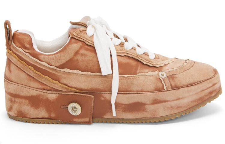 LOEWE Leather Sneaker 'Carved Button Brown' 圖 2