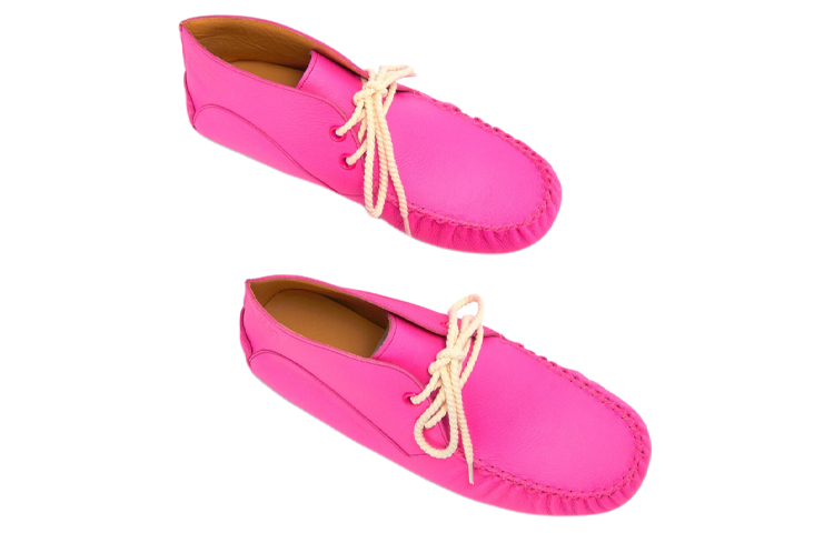 LOEWE Loafer with Laces 'Fluorescent Pink Calfskin' 圖 3