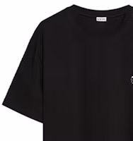 Purchase LOEWE 刺繡標誌黑色圓領T恤 H526Y22XAP-1100