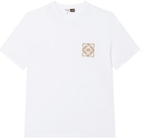 LOEWE Logo Embroidered Oversized Crewneck T-Shirt SS24 White H616Y22X67-2100 LOEWE Logo Embroidered Oversized Crewneck T-Shirt SS24 White H616Y22X67-2100
