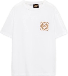 LOEWE Kaos Crewneck Oversized Logo Bordir Putih SS24 H616Y22X67-2100 Order LOEWE Kaos Crewneck Oversized Logo Bordir Putih SS24 H616Y22X67-2100