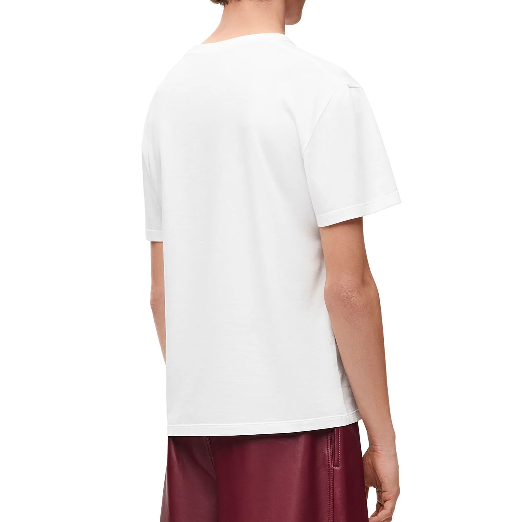 Details for LOEWE Baju-T Crewneck Bersulam Logo Oversized SS24 Putih. H616Y22X67-2100