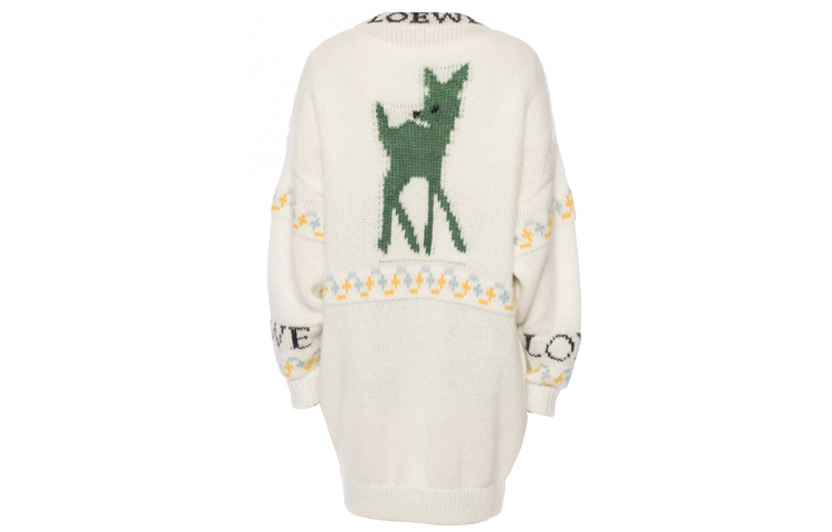 Lookbook LOEWE 标志设计针织毛衣 男女同款 浅棕色 S3298350SM