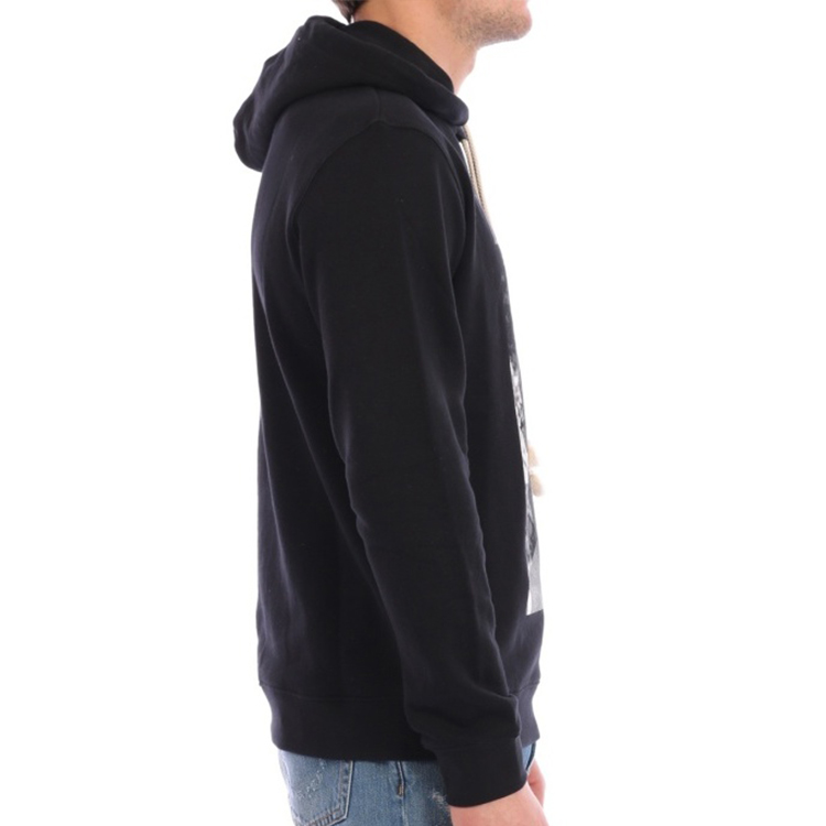 Purchase LOEWE 標誌口罩印花黑色連帽休閒運動衫 H6109730PC-1100