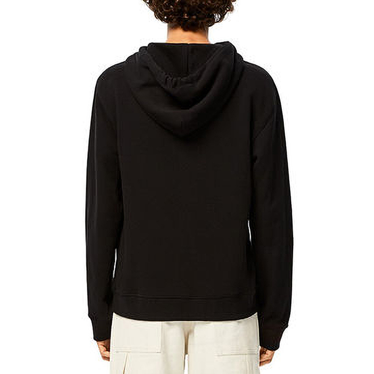 Sizing LOEWE 標誌口罩印花黑色連帽休閒運動衫 H6109730PC-1100
