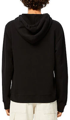 LOEWE 標誌口罩印花黑色連帽休閒運動衫 H6109730PC-1100 Sizing LOEWE 標誌口罩印花黑色連帽休閒運動衫 H6109730PC-1100