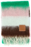 LOEWE Logo Patch Wool Scarf Multicolor F655257X153136 LOEWE Logo Patch Wool Scarf Multicolor F655257X153136
