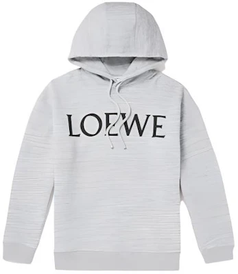 LOEWE Logo Print Loose-Fit Cotton Hoodie Light Grey H526Y25X36-1440 Buy LOEWE Logo Print Loose-Fit Cotton Hoodie Light Grey H526Y25X36-1440
