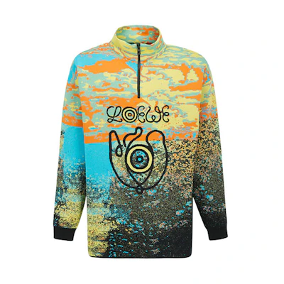LOEWE Logo Print Turtleneck Sweatshirt Multicolor H31090-00SM