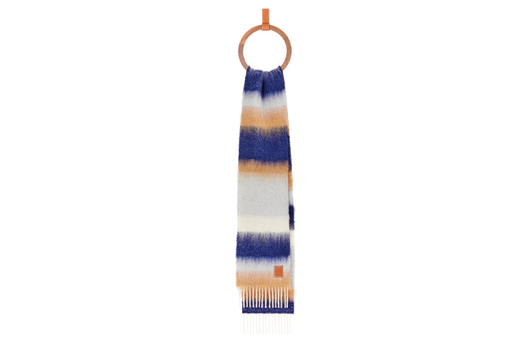 LOEWE Logo Tassel Wool & Mohair Scarf Unisex F000487XDW-5387