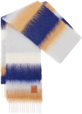 LOEWE logo流苏羊毛&马海毛围巾 男女通用 F000487XDW-5387 Lookbook LOEWE logo流苏羊毛&马海毛围巾 男女通用 F000487XDW-5387