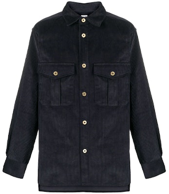 LOEWE 寬鬆燈芯絨長袖襯衫 海軍藍 H526Y05W07-5190 Order LOEWE 寬鬆燈芯絨長袖襯衫 海軍藍 H526Y05W07-5190