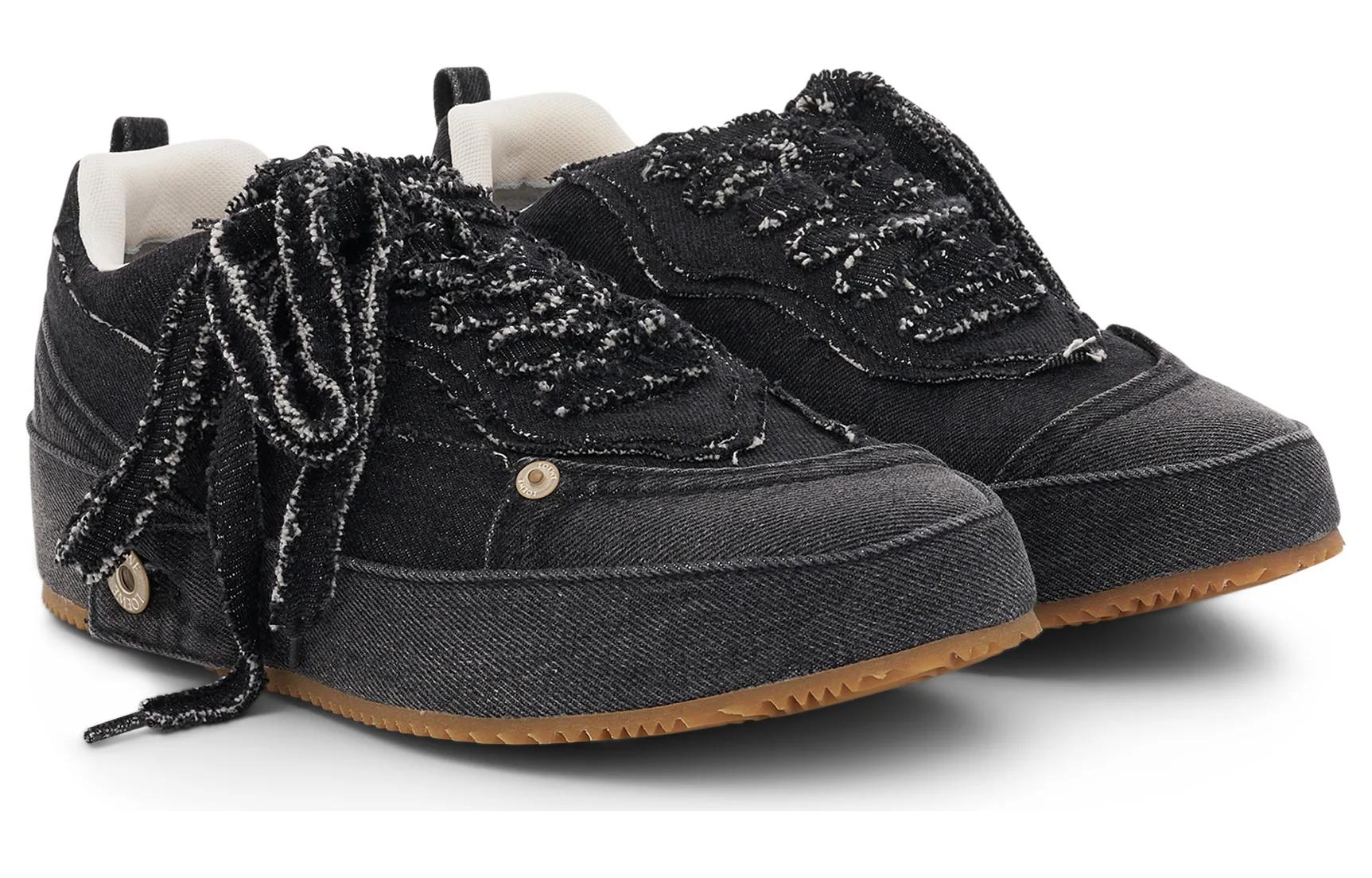 Lookbook ロエベ デニムスニーカー グレー (Loewe Denim Sneaker Grey) M816282X76-1805