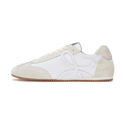 LOEWE Low-Top Sneakers 'White Nylon and Leather'