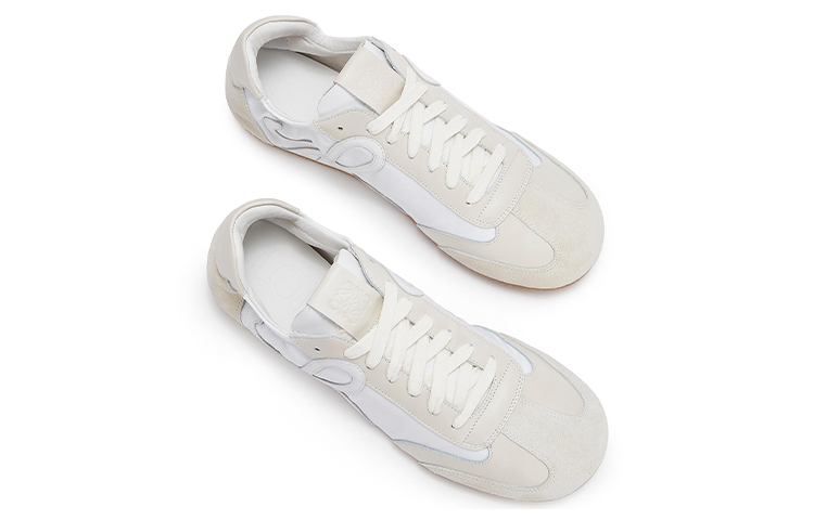 LOEWE Low-Top Sneakers 'White Nylon and Leather' 圖 4