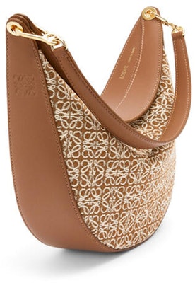 Beg Anjal Bahu LOEWE Luna Anagram Jacquard Tan/Pecan Order Beg Anjal Bahu LOEWE Luna Anagram Jacquard Tan/Pecan