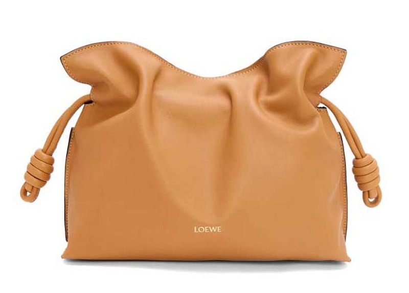 LOEWE Medium Flamenco Clutch In Nappa Calfskin Warm Desert