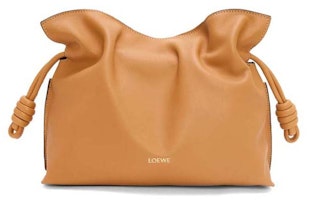 LOEWE Medium Flamenco Clutch In Nappa Calfskin Warm Desert LOEWE Medium Flamenco Clutch In Nappa Calfskin Warm Desert