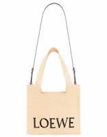 Order LOEWE Medium Font Tote In Raffia Natural
