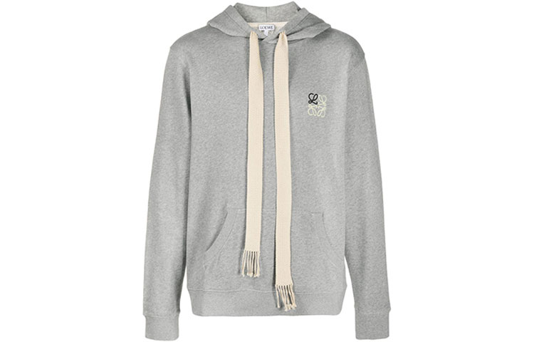 Order LOEWE 男士长袖连帽衫 浅灰色 H526Y25J02-1440
