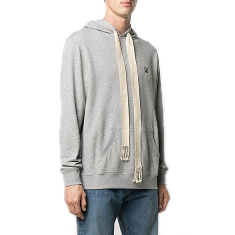 Purchase LOEWE 男士长袖连帽衫 浅灰色 H526Y25J02-1440