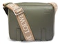Buy LOEWE Military Messenger Bag in Soft Grained Calfskin and Jacquard XS Khaki Green