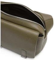 Lookbook LOEWE Military Messenger Bag in Soft Grained Calfskin XS Military Green