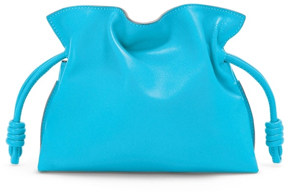 LOEWE Mini Flamenco Clutch Kulit Sapi Nappa Cyan Buy LOEWE Mini Flamenco Clutch Kulit Sapi Nappa Cyan