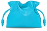 Buy LOEWE Mini Flamenco Clutch Kulit Sapi Nappa Cyan