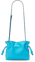 Order LOEWE Mini Flamenco Clutch in Nappa Calfskin Cyan