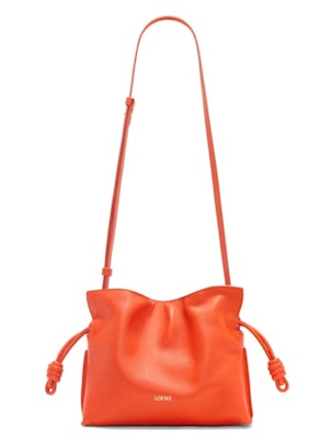 LOEWE Mini Flamenco Clutch Nappa Calfskin Jingga Terang Buy LOEWE Mini Flamenco Clutch Nappa Calfskin Jingga Terang