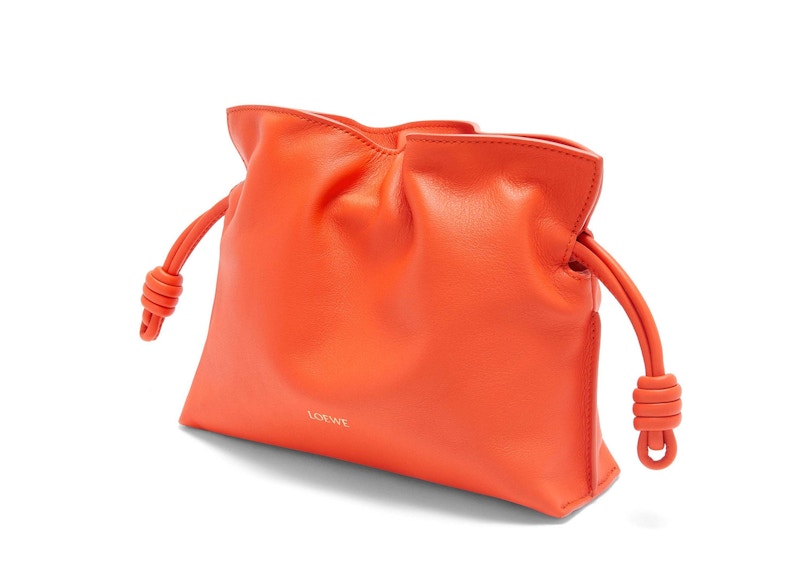 Order LOEWE Mini Flamenco Clutch Nappa Calfskin Jingga Terang