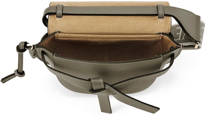 LOEWE Mini Gate Dual Bag in Soft Calfskin and Jacquard Autumn Green Lookbook LOEWE Mini Gate Dual Bag in Soft Calfskin and Jacquard Autumn Green