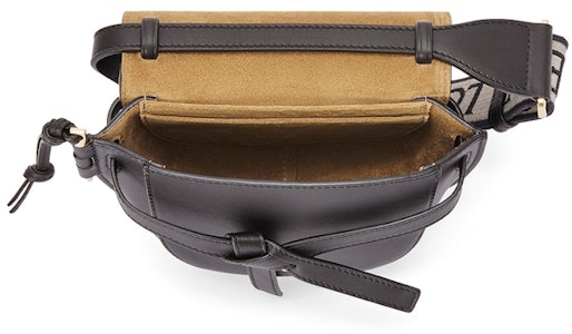 LOEWE迷你款黑色小牛皮和提花雙面Gate手袋 Lookbook LOEWE迷你款黑色小牛皮和提花雙面Gate手袋