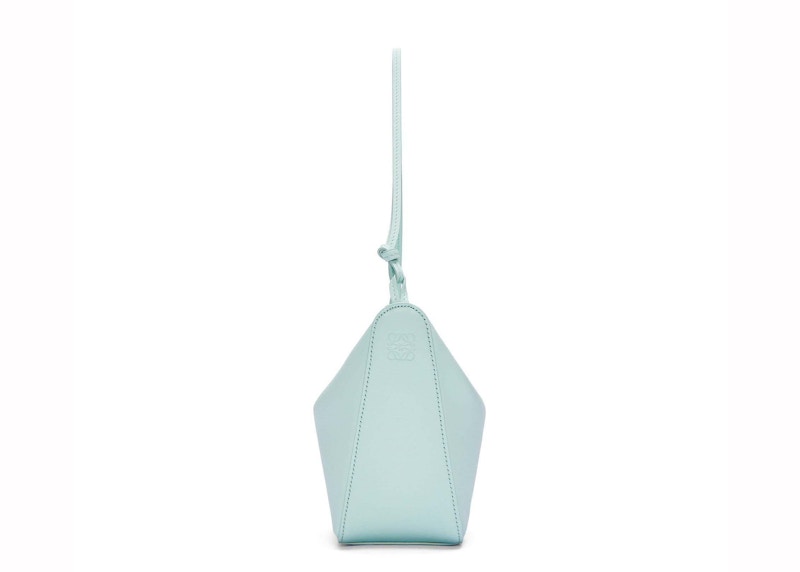 Order LOEWE迷你吊床經典小牛皮冰川藍單肩包