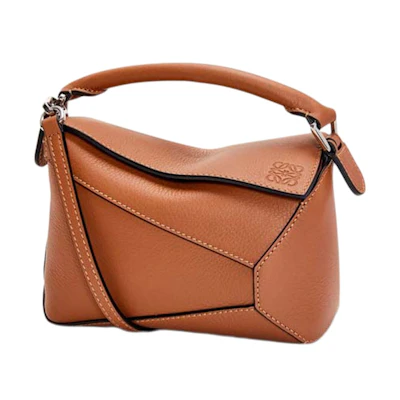 LOEWE Mini Puzzle Bag in Classic Calfskin Tan