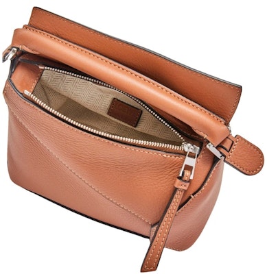 LOEWE Mini Puzzle Bag in Classic Calfskin Tan Lookbook LOEWE Mini Puzzle Bag in Classic Calfskin Tan