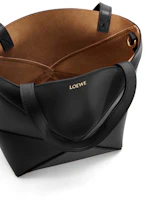 Lookbook LOEWE Mini Puzzle Fold Tote in Shiny Calfskin Black